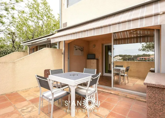 Daire Bel 2 Pieces Climatise Rdc Avec Terrasse Et Stationnement, D'agde - Fr-1-423-63 *